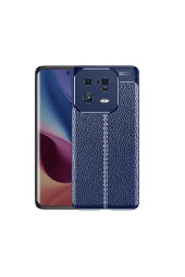 Xiaomi 13 Pro Ile Uyumlu Silikon Kılıf Niss Silikon Deri Görünümlü Ultra Slim Fit Kılıf Lacivert thumbnail 1