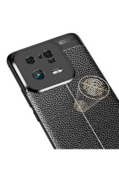 Xiaomi 13 Pro Ile Uyumlu Silikon Kılıf Niss Silikon Deri Görünümlü Ultra Slim Fit Kılıf Lacivert thumbnail 3