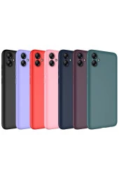 Galaxy A04e Ile Uyumlu Kılıf Kadife Iç Yüzey Silikon Z-mara Lansman Vieri Kılıf Koyu Yeşil thumbnail 2