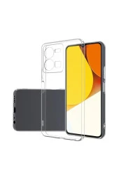 Vivo Y35 Ile Uyumlu Kılıf Süper Pürüzsüz Yüzey Şeffaf Silikon Kapak thumbnail 1
