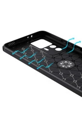 Xiaomi Mi 12t Pro Ile Uyumlu Kılıf Yüzük Tutuculu Mıktanıslı,standlı Novel Silikon Siyah thumbnail 3