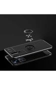 Xiaomi Mi 12t Pro Ile Uyumlu Kılıf Yüzük Tutuculu Mıktanıslı,standlı Novel Silikon Mavi - 6
