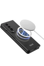 Samsung Galaxy Z Fold 4 Ile Uyumlu Kılıf Magsafe Ile Uyumlu Wireless Şarj Özellikli Wonderful Kapak thumbnail 3