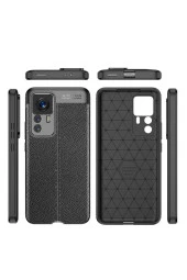 Xiaomi Mi 12t Pro Uyumlu Silikon Kılıf Niss Silikon Deri Görünümlü Ultra Slim Fit Kılıf thumbnail 2