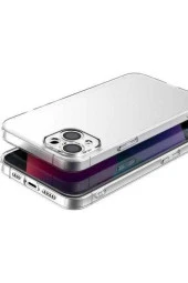 Apple Iphone 13 Ile Uyumlu Kılıf Şeffaf Pürüzsüz Sert Pc Elixir Kapak Şeffaf thumbnail 2