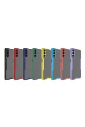 Galaxy A04s Ile Uyumlu Kılıf Renkli Kenar Perfe Tpu Silikon Koyu Yeşil thumbnail 3