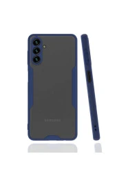 Galaxy A04s Ile Uyumlu Kılıf Renkli Kenar Perfe Tpu Silikon Lacivert thumbnail 4