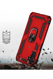 Galaxy A04s Ile Uyumlu Kılıf Shockprof Yüzük Tutuculu Vega Gold thumbnail 2