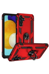 Galaxy A04s Ile Uyumlu Kılıf Shockprof Yüzük Tutuculu Vega Kırmızı - 1