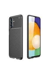 Galaxy A04s Ile Uyumlu Kılıf Karbon Delüx Tpu Silikon Siyah thumbnail 1