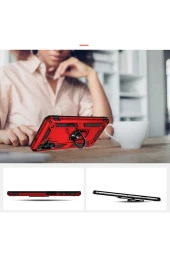 Galaxy A04s Ile Uyumlu Kılıf Shockprof Yüzük Tutuculu Vega Kırmızı - 3