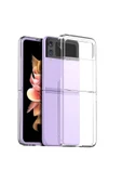 Galaxy Z Flip 4 Ile Uyumlu Kılıf Katlanabilen Şeffaf Flip 4 Ile Uyumlu Wonderful Kılıf Şeffaf - 6