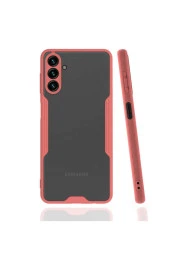 Galaxy A04s Ile Uyumlu Kılıf Renkli Kenar Perfe Tpu Silikon Pembe thumbnail 1
