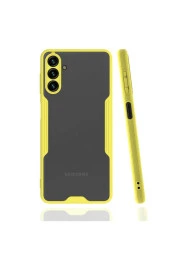 Galaxy A04s Ile Uyumlu Kılıf Renkli Kenar Perfe Tpu Silikon Sarı thumbnail 4