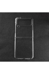 Galaxy Z Flip 4 Ile Uyumlu Kılıf Katlanabilen Şeffaf Flip 4 Ile Uyumlu Wonderful Kılıf Şeffaf - 4