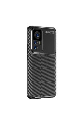 Xiaomi Mi 12t Pro Ile Uyumlu Kılıf Karbon Delüx Tpu Silikon Siyah thumbnail 1