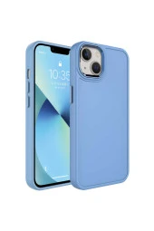 Iphone 14 Plus Ile Uyumlu Kılıf Metal Çerçeve Tasarımlı Pastel Renkli Sert Ebullience Koyu Yeşil thumbnail 4