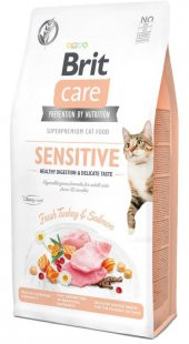 Brit Care Hipoalerjenik Tahılsız Hindili ve Somonlu Yetişkin Kedi Maması 7 Kg - 2