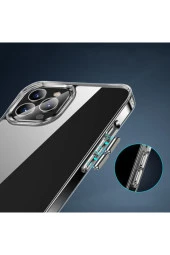 Iphone 14 Pro Ile Uyumlu Kılıf Standlı Silikon L-stand Kapak Şeffaf thumbnail 3