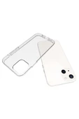 Iphone 14 Ile Uyumlu Kılıf Süper Şeffaf Esnek Yapılı Toz Ve Kirden Koruyan Silikon thumbnail 6