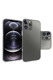 Iphone 14 Pro Max Ile Uyumlu Kılıf Süper Şeffaf Esnek Yapılı Toz Ve Kirden Koruyan Silikon thumbnail 1