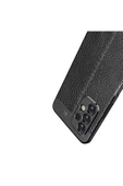 Galaxy A23 Ile Uyumlu Kılıf Niss Silikon Deri Görünümlü Siyah thumbnail 5