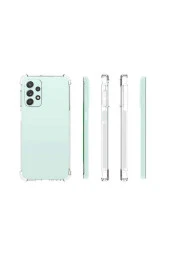 Galaxy A23 Kılıf Ile Uyumlu Kılıf Kamera Korumalı Clear Anti-shock Sert Arka Kapak Şeffaf thumbnail 4