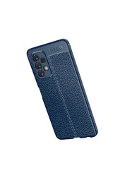 Galaxy A23 Ile Uyumlu Kılıf Niss Silikon Deri Görünümlü Siyah thumbnail 3