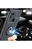 Xiaomi Redmi 10c İle Uyumlu Kılıf Ravel Yüzük Tutuculu Standlı Silikon Mavi thumbnail 5
