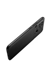 Xiaomi Redmi 10c Ile Uyumlu Kılıf Karbon Delüx Tpu Silikon Siyah thumbnail 3