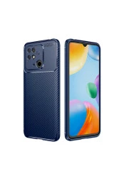 Xiaomi Redmi 10c Ile Uyumlu Kılıf Karbon Delüx Tpu Silikon Lacivert - 1