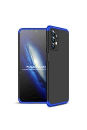 Galaxy A23 Ile Uyumlu Kılıf Soft Hard Koruma Ays Siyah-mavi thumbnail 1