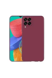 Galaxy M33 Ile Uyumlu Kılıf Premier Silikon Kapak Mürdüm thumbnail 3