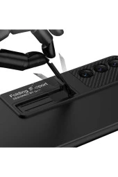 Galaxy S22 Plus Ile Uyumlu Kılıf Mat Görünümlü Kalem Bölmeli Stand Olabilen Siyah thumbnail 3