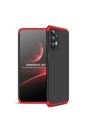 Galaxy A23 Ile Uyumlu Kılıf Soft Hard Koruma Ays Siyah-kırmızı thumbnail 1