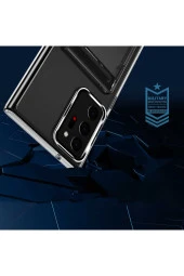 Galaxy S22 Plus Ile Uyumlu Şeffaf Kartlık Thunder Kapak thumbnail 2