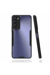Tecno Camon 18 P Ile Uyumlu Kılıf Renkli Kenar Perfe Tpu Silikon Siyah thumbnail 1