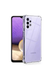 Galaxy A13 4g Ile Uyumlu Kılıf Kamera Korumalı Clear Anti-shock Sert Arka Kapak Şeffaf thumbnail 1