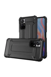 Xiaomi Redmi Note 11t 5g Ile Uyumlu Kılıf Shockproof Zırh Koruma Siyah thumbnail 1