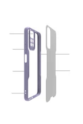 Xiaomi Redmi Note 11 Ile Uyumlu Kılıf Renkli Kenar Perfe Tpu Silikon Pembe - 2