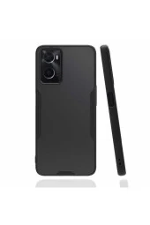 Oppo A36 Ile Uyumlu Kılıf Renkli Kenar Perfe Tpu Silikon Siyah thumbnail 3