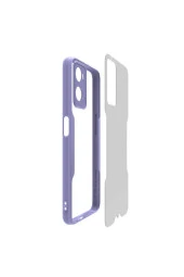 Oppo A36 Ile Uyumlu Kılıf Renkli Kenar Perfe Tpu Silikon Pembe thumbnail 2