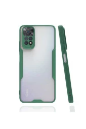 Xiaomi Redmi Note 11 Ile Uyumlu Kılıf Renkli Kenar Perfe Tpu Silikon Koyu Yeşil thumbnail 4