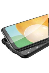 Galaxy M23 Ile Uyumlu Kılıf Niss Silikon Deri Görünümlü Lacivert thumbnail 3