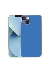 Iphone 13 Ile Uyumlu Kılıf Kamera Korumalı Parlak Renk Tasarımlı Emollient Kılıf Siyah thumbnail 1