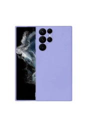 Galaxy S22 Ultra Ile Uyumlu Kılıf Mara Silky Termoplastik Kılıf Lila thumbnail 1