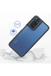 Xiaomi Redmi Note 11s Ile Uyumlu Kılıf Kontrast Renk Tasarımlı Cynosure Kapak Rosegold thumbnail 3