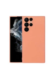 Galaxy S22 Ultra Ile Uyumlu Kılıf Mara Silky Termoplastik Kılıf Turuncu thumbnail 1