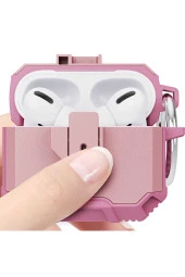 3. Nesil Ile  Kılıf Kulaklık Koruyucu Çengelli Airbag Panoply Pembe thumbnail 3