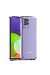 Galaxy M22 Ile Uyumlu Ultra Kılıf Cosse Silikon Şeffaf Kapak thumbnail 2